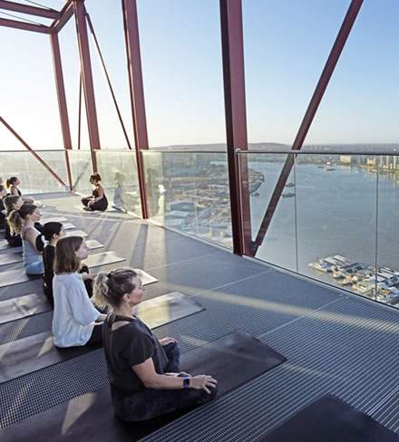 Morning Yoga with HUM in The Lantern Room