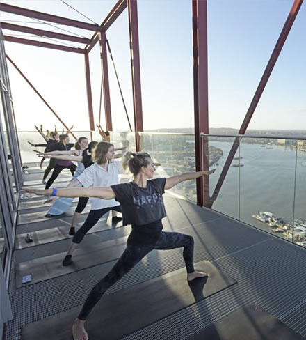 Morning Yoga with HUM in The Lantern Room